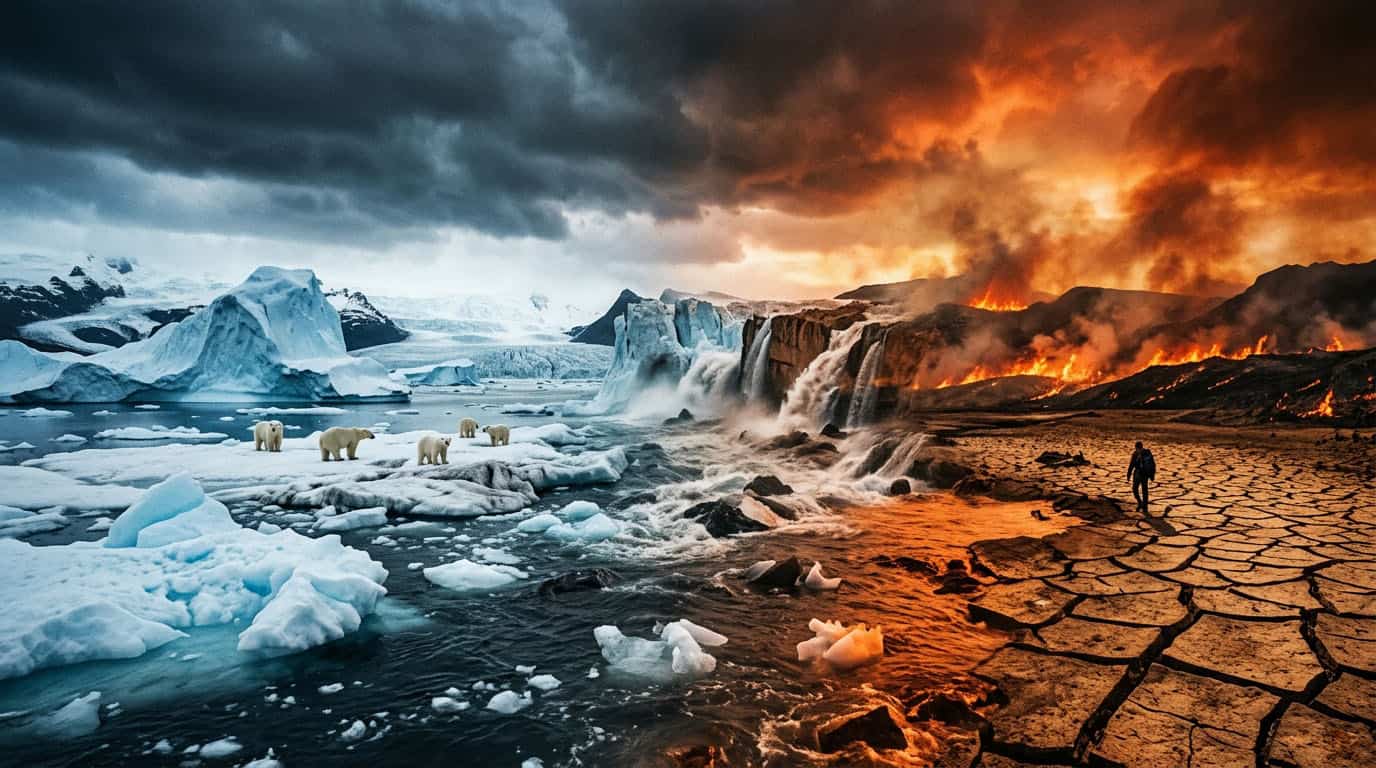 Рост температуры и таяние льдов